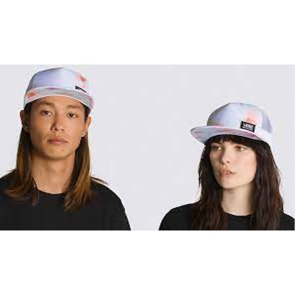 NWT Vans Unisex Beach Bound II True Trucker Hat White Tie Dye One Size - Picture 2 of 11